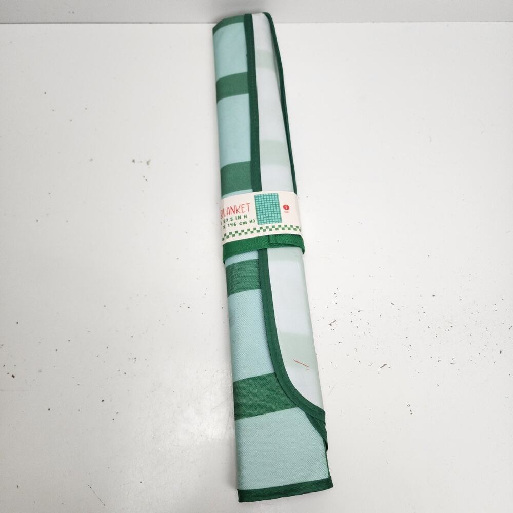 Target Green & Teal 57" x 40" Checkered Picnic Outdoor Blanket